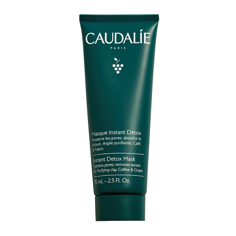 caudalie mask detox 1 Caudalie Instant Detox Mask Μάσκα Αποτοξίνωσης Με Ροζ Άργιλο 75ml - Image 1