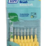 TePe Extra Soft Μεσοδόντια Βουρτσάκια 0.7mm σε χρώμα Κίτρινο 8τμχ