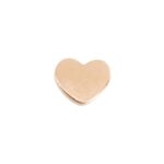 InoPlus Borghett Art 0798 Cuore Oro Rosa Σκουλαρίκι Από Ανοξείδωτο Ατσάλι 1 ζευγάρι