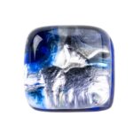 Borghetti Pharma Υποαλλεργικά Σκουλαρίκια Murano Quadrato Blu, 2τμχ (ΚΩΔ: MUR-0781)