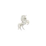 InoPlus Borghetti Unicorno 0828 Acciaio Strass Stainless Steel Earring 1 pair
