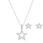 Dalee Σετ Κολιέ/Σκουλαρίκια Stars Stainless Steel