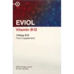 Eviol Βιταμίνη Β12 1000 mcg Συμπλήρωμα Διατροφής με Κυανοκοβαλαμίνη 30 μαλακές κάψουλες