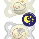 MAM – Night Πιπίλα με Θηλή Σιλικόνης 2-6m 2τμχ