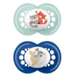 Original Πιπίλα Σιλικόνης Αγόρι 6-16m 2τμχ