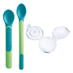 Mam Heat Sensitive Spoons & Cover Θερμοευαίσθητα Κουταλάκια με Προστατευτικό Καπάκι Unisex 6m+, 2τμχ
