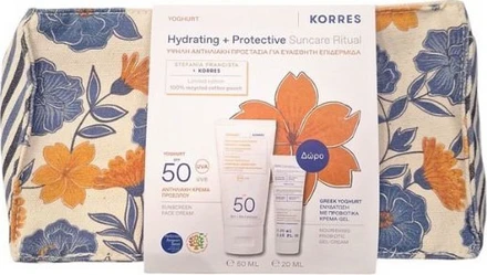 korres-yoghurt-hydrating-protective-suncare-ritual-spf50-50ml Korres Γιαούρτι Αντηλιακή Κρέμα Προσώπου SPF 50 50ml +Δώρο Ελληνικό Γιαούρτι Ενυδάτωση με Προβιοτικά Κρέμα-Gel 20ml - Image 1