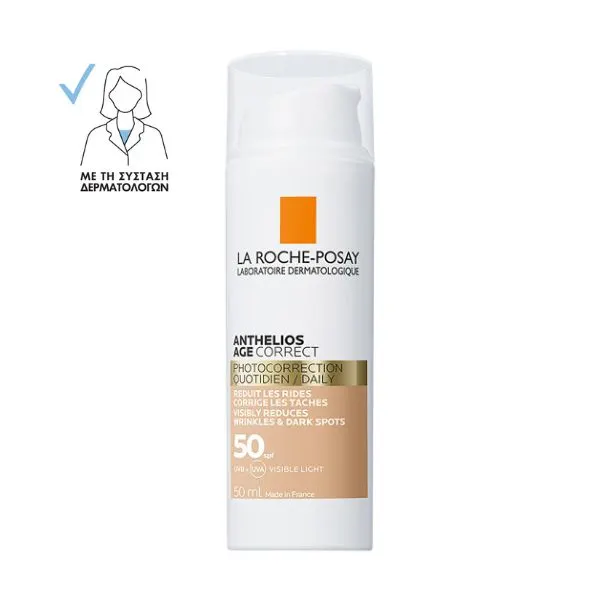 la roche posay age correct daily cc cream La Roche Posay Anthelios Age Correct Daily CC Cream SPF50 Αντηλιακή Κρέμα με Χρώμα 50 ml - Image 1