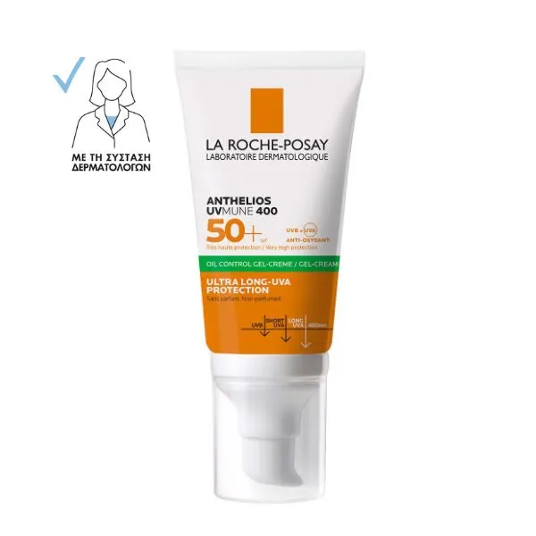 la roche posay anth. oil control gel cream La Roche Posay Anthelios Uvmune 400 Oil Control Gel-Cream SPF50+ 50 ml - Image 1