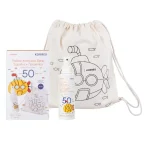 Korres Yoghurt Γιαούρτι Παιδικό Αντηλιακό Spray Σώματος + Προσώπου SPF50 150 ml + Δώρο Υφασμάτινο Back Pack για Ζωγραφική - Image 2