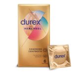 Durex Προφυλακτικά Πολύ Λεπτά Χωρίς Λάτεξ Real Feel 6τμχ