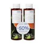 Korres Mint Tea Renewing Body Cleanser Πράσινο Τσάι Αφρόλουτρο 2 x 250 ml (-50% στο 2ο τμχ)