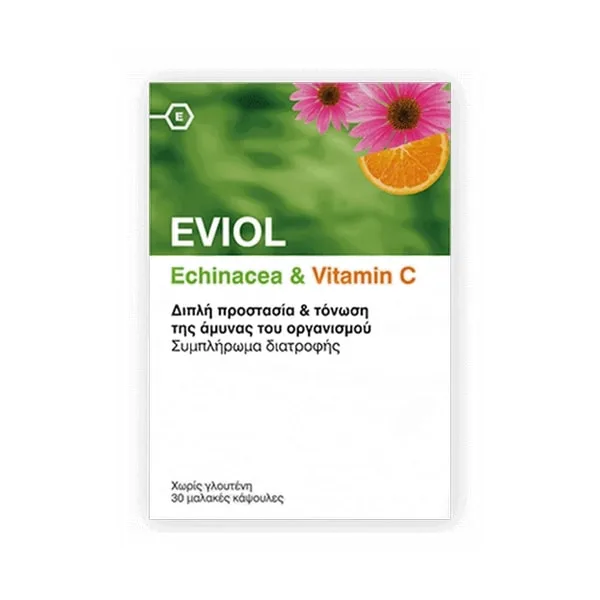 eviol-echinacea-vitamin c Eviol Echinacea & Vitamin C 30 softgels - Image 1
