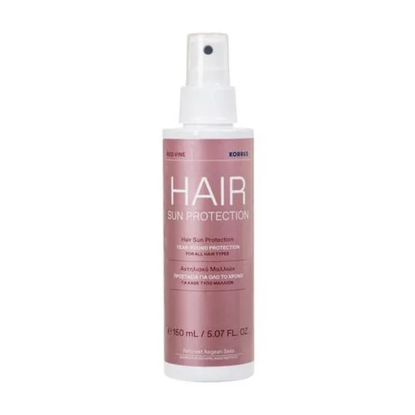korres sun hair Korres Red Vine Κόκκινο Αμπέλι Hair Sun Protection Spray Αντηλιακό Μαλλιών 150 ml - Image 1