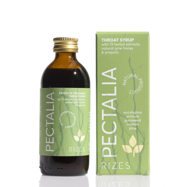 pectalia σιροπι Rizes Pectalia Throat Syrup 150ml - Σιρόπι για τον Λαιμό - Image 1