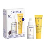 Caudalie Vinoperfect Brightening Dark Spot Serum 30ml & Very High Protection Lightweight Cream SPF50 20ml