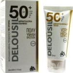 Delousil  Αδιάβροχη Αντηλιακή Κρέμα Προσώπου SPF50 με Χρώμα 50ml