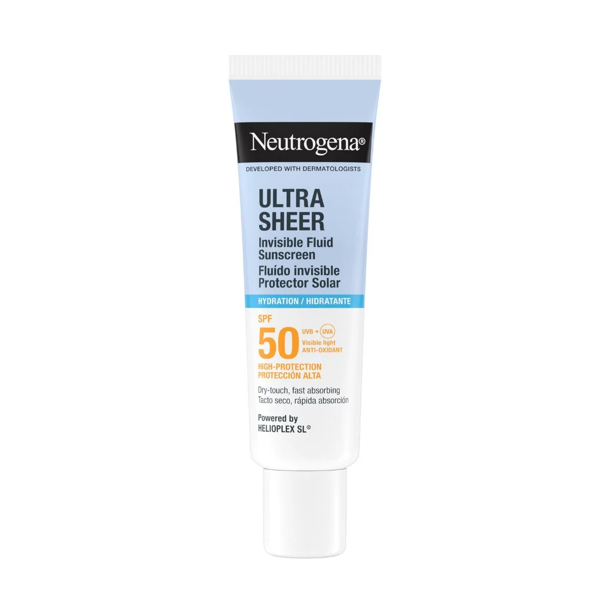 neutrogena ultra sheer fluid hydration 1 Neutrogena Ultra Sheer Hydration Invisible Fluid Sunscreen SPF50 50 ml - Image 1