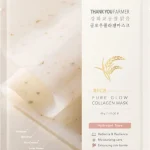 Thank You Farmer Rice Pure Glow Collagen Mask Μάσκα Ομορφιάς Προσώπου για Λάμψη / Ενυδάτωση / Θρέψη Με Νιασιναμίδη, 1 Τεμάχιο