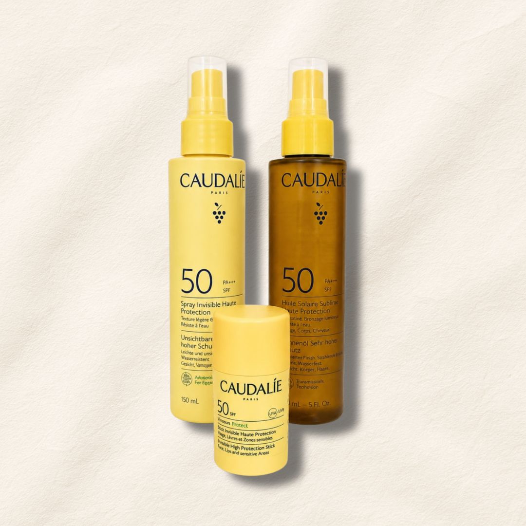 caudalie nslt CAUDALIE PROMO invisible high protection SPF 50 + GLOW oil SPF50 + invisible stick προσωπου SPF50 - Image 1