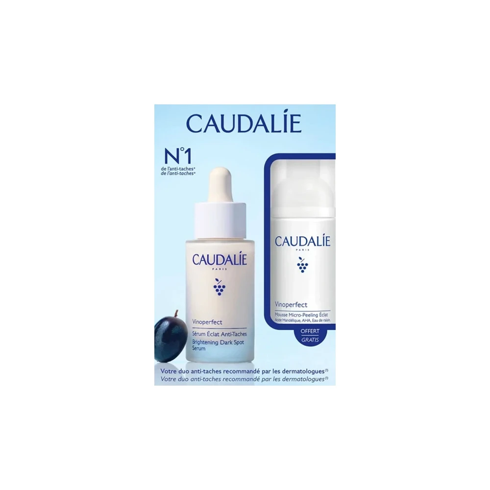 caudalie vinoperfect kit Caudalie Promo Vinoperfect Duo Serum Ορός Προσώπου Κατά Των Κηλίδων 30ml & Micropeel Foam Αφρός Καθαρισμού Προσώπου 50ml - Image 1